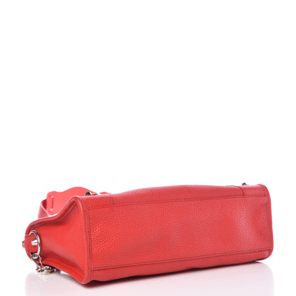 Balenciaga Vibrato Calfskin Classic Silver Hardware S City Rouge Cerise 4 of 13