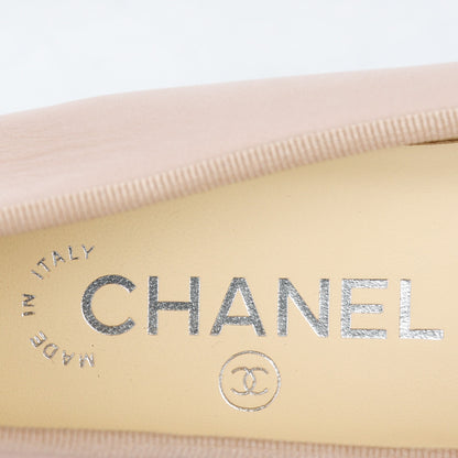 Chanel Calfskin CC Cap Toe Ballerina Flats 37 Light Pink 6 of 9