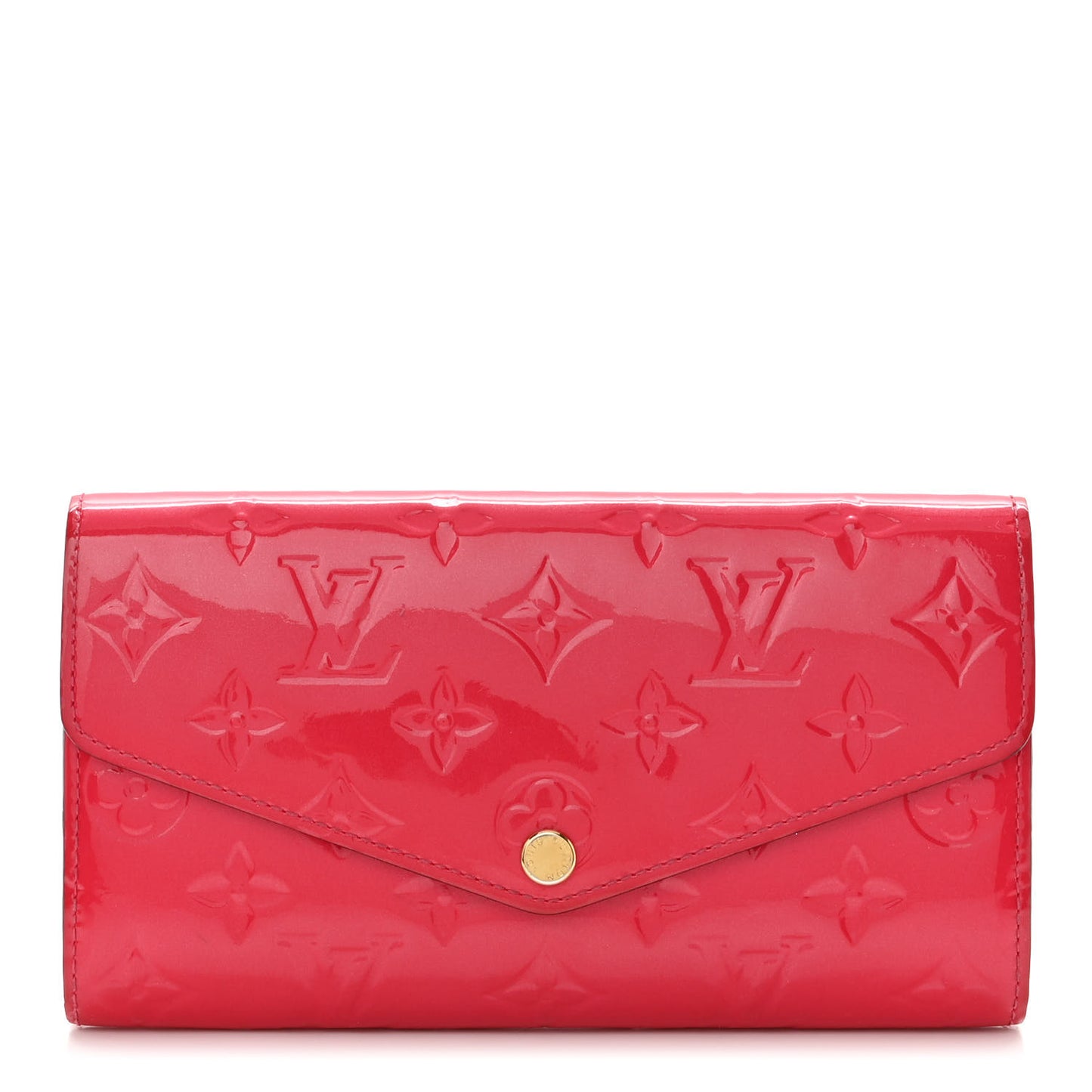 Vernis Sarah Wallet NM Rose Litchi