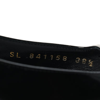 Saint Laurent Smooth Calfskin Jeanne 90 Slingback Pumps 38.5 Black 7 of 10