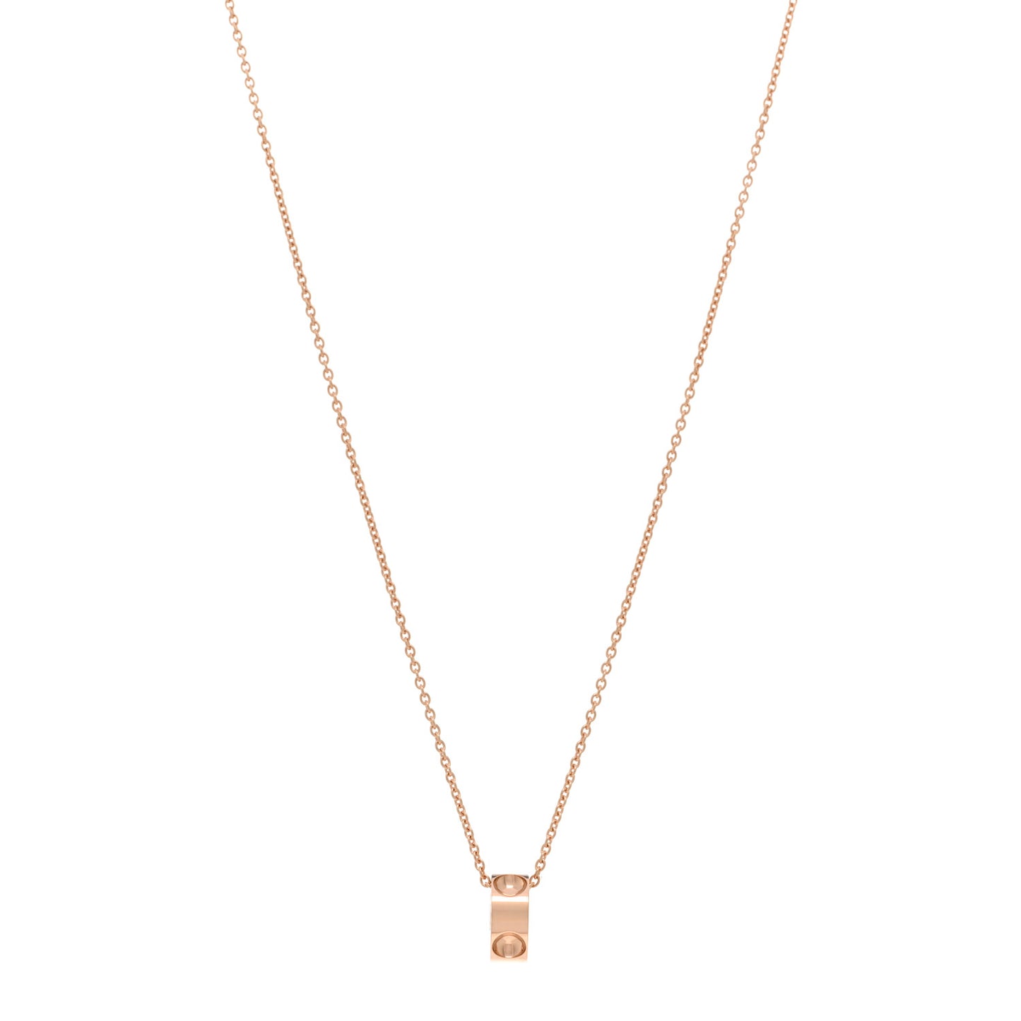 18K Pink Gold Empreinte Pendant Necklace
