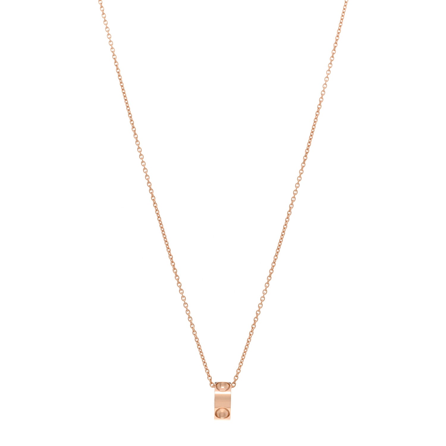 Louis Vuitton 18K Pink Gold Empreinte Pendant Necklace 1 of 4