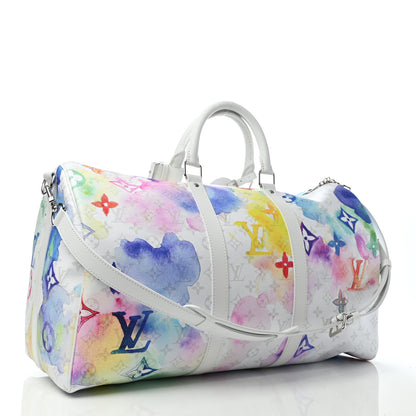 Louis Vuitton Monogram Watercolor Keepall Bandouliere 50 Multicolor 2 of 8