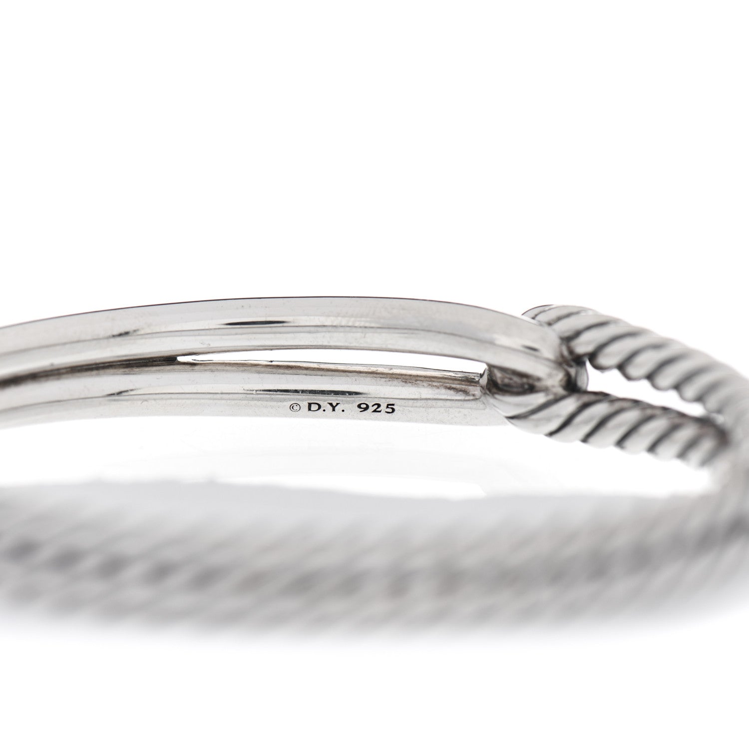 David Yurman Sterling Silver 10mm Single Loop Labyrinth Bracelet 3 of 3