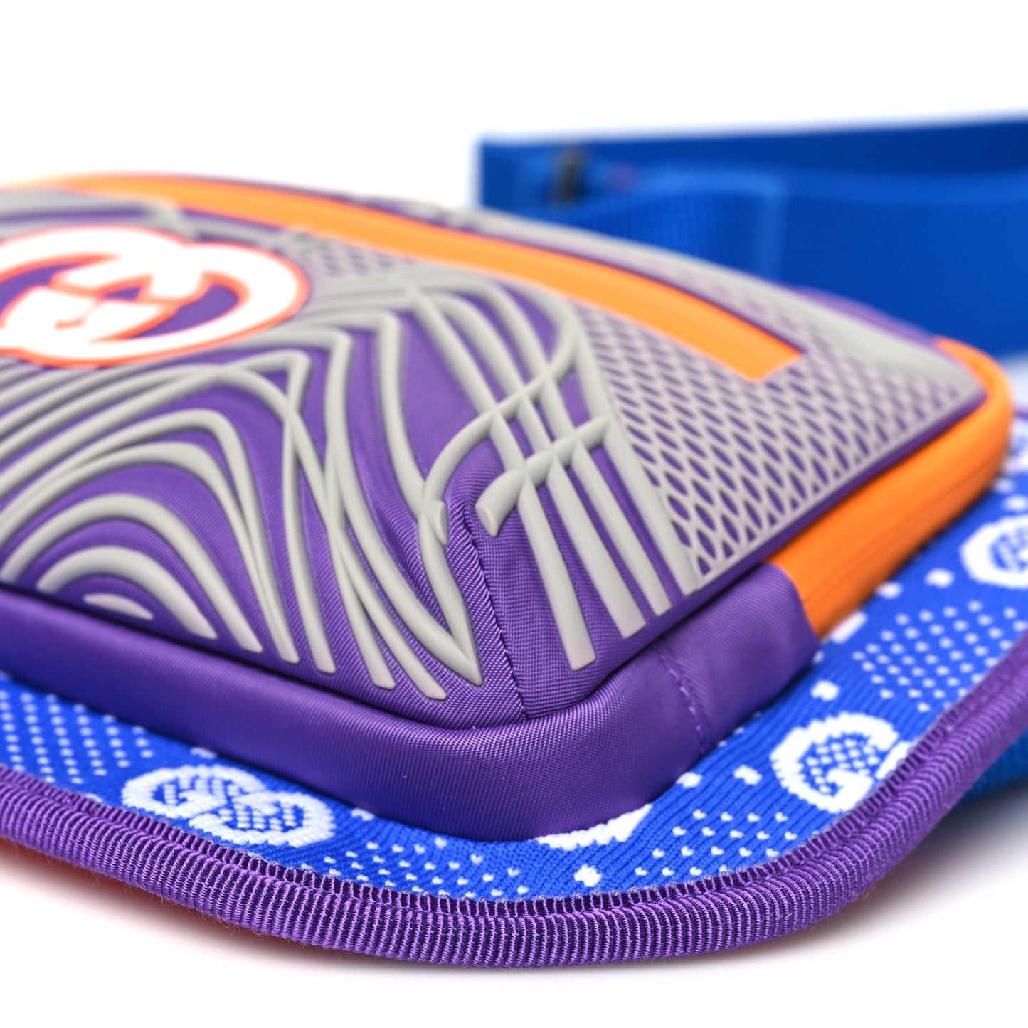 Jersey GG Monogram All Over Sporty Belt Bag  Grey White Multicolor