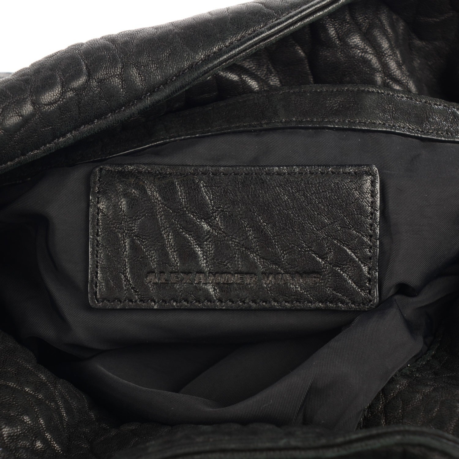Alexander Wang Pebbled Lambskin Darcy Hobo Black Pale Gold Hardware 6 of 8