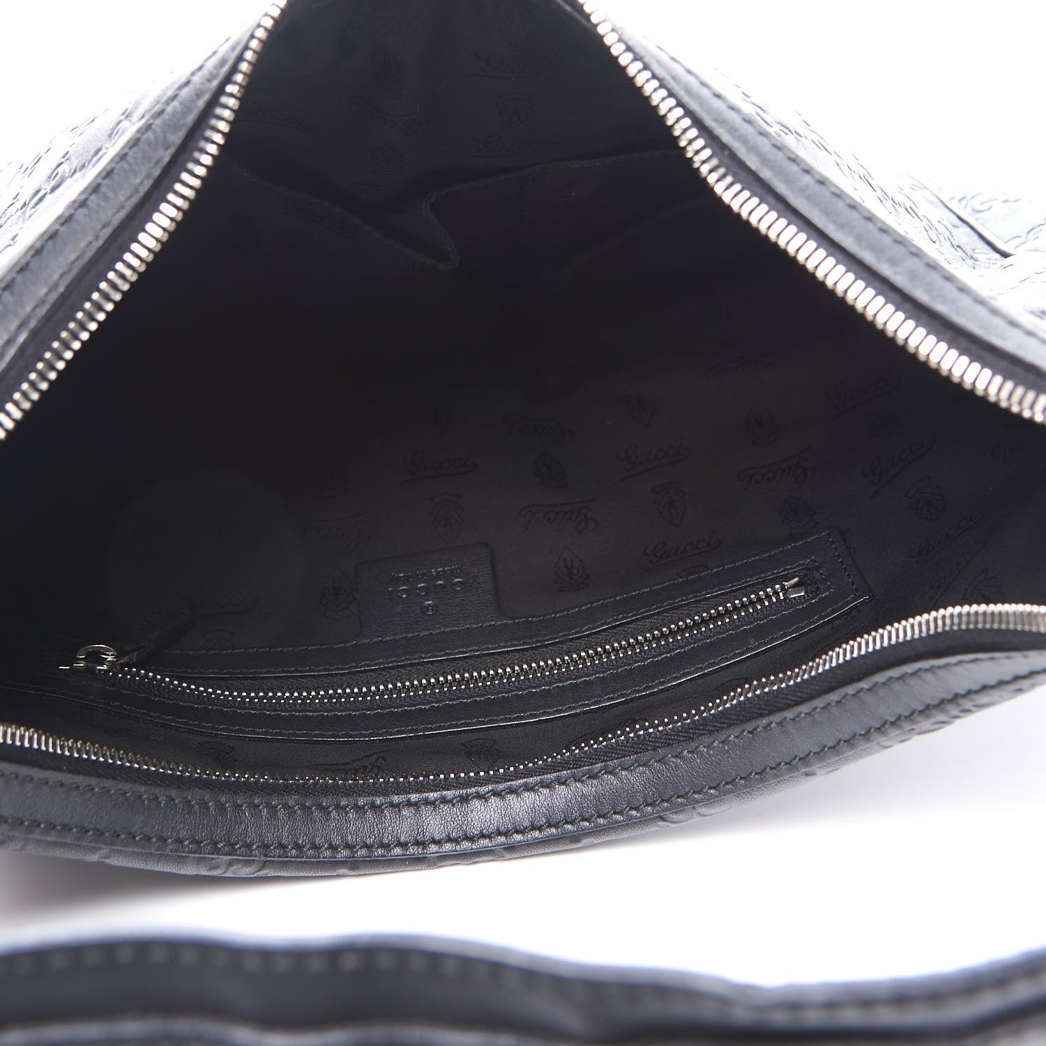 Gucci Guccissima Medium GG Twins Hobo Black 4 of 10
