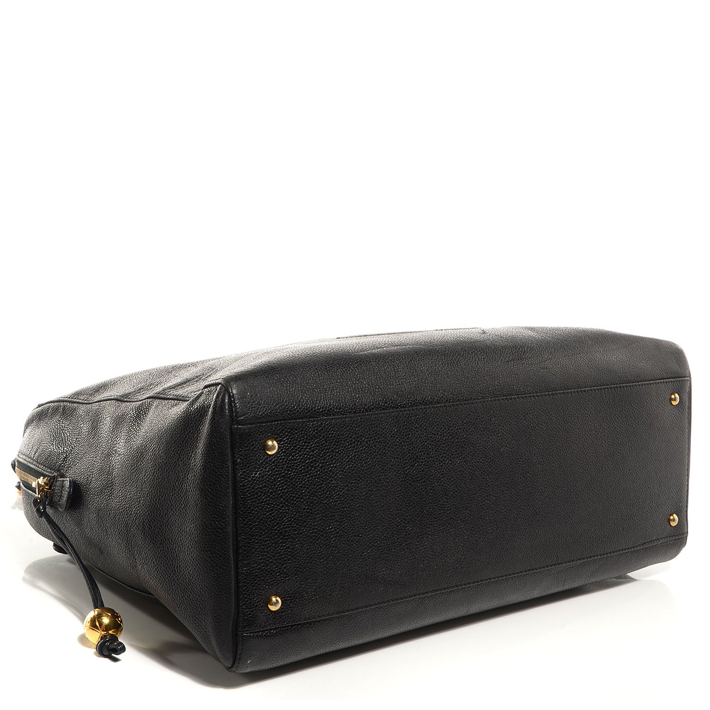 Caviar Large CC Shoulder Bag Black