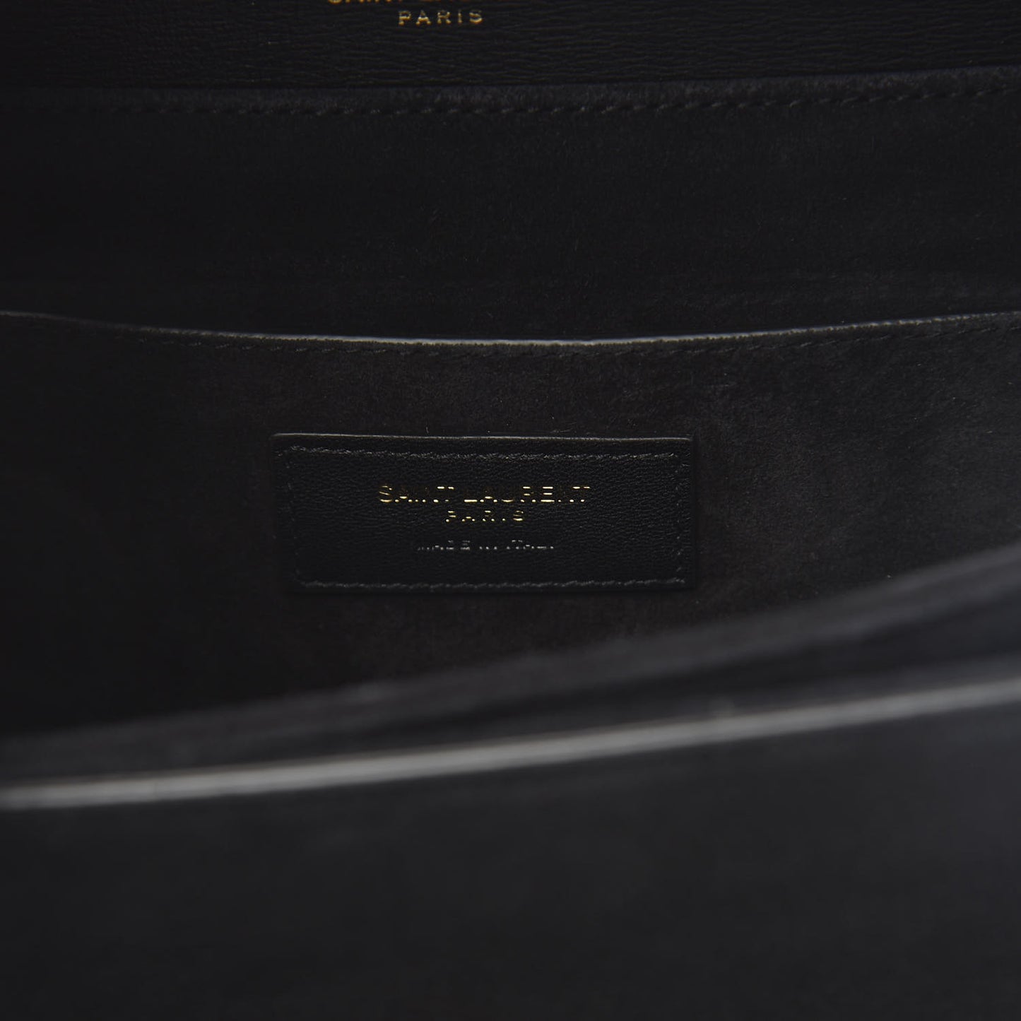 Smooth Calfskin Suede Medium Bellechasse Black