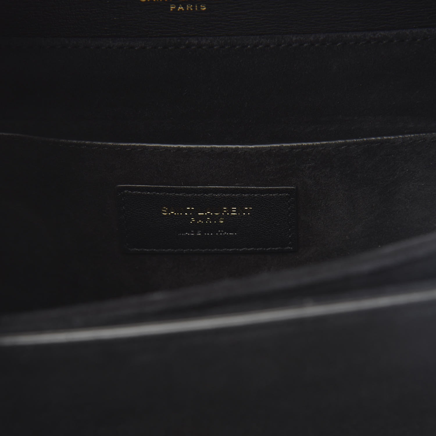 Saint Laurent Smooth Calfskin Suede Medium Bellechasse Black 6 of 10