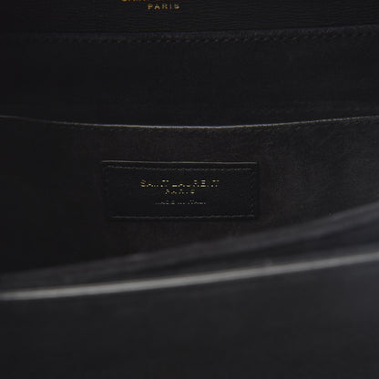 Saint Laurent Smooth Calfskin Suede Medium Bellechasse Black 6 of 10