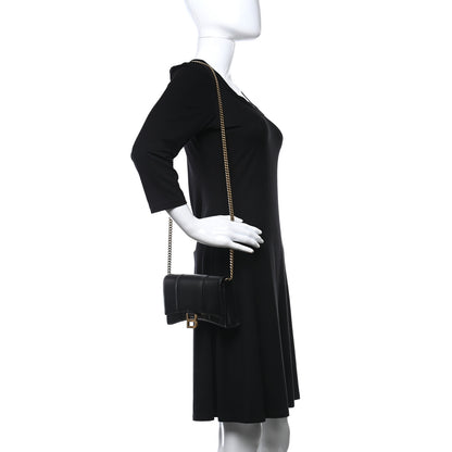 Balenciaga Shiny Box Calfskin Hourglass Chain Bag Black 2 of 8