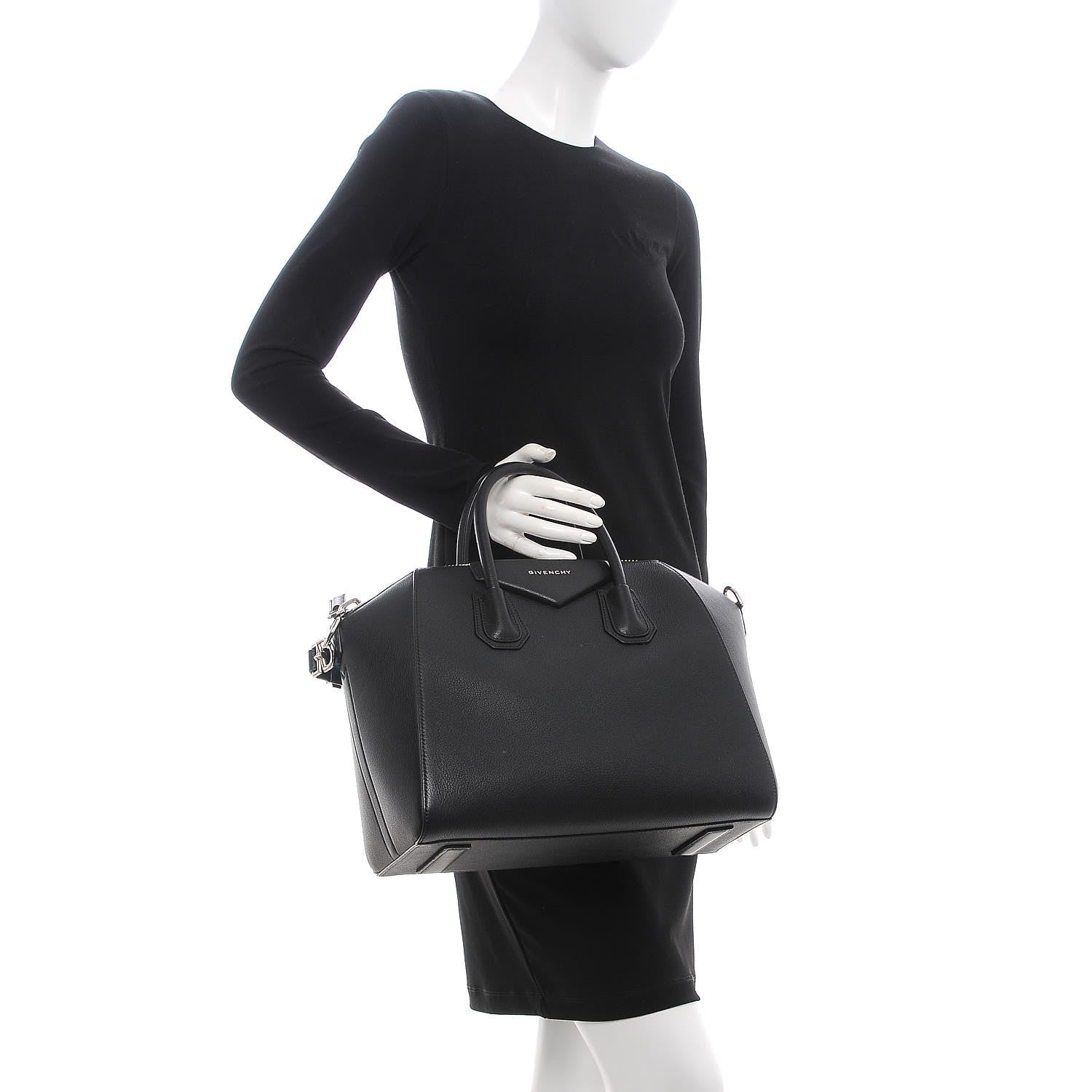 Givenchy Sugar Goatskin Medium Antigona Black 3 of 8