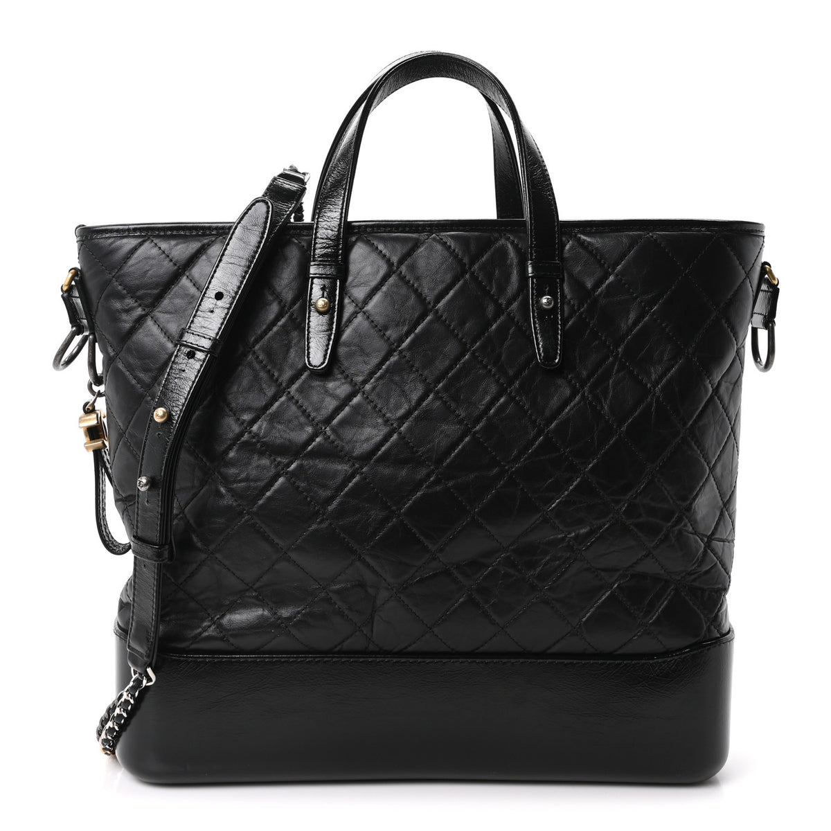 Chanel Calfskin Quilted Large Gabrielle Shopping Tote Black 1 of 10