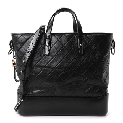 Chanel Calfskin Quilted Large Gabrielle Shopping Tote Black 1 of 10