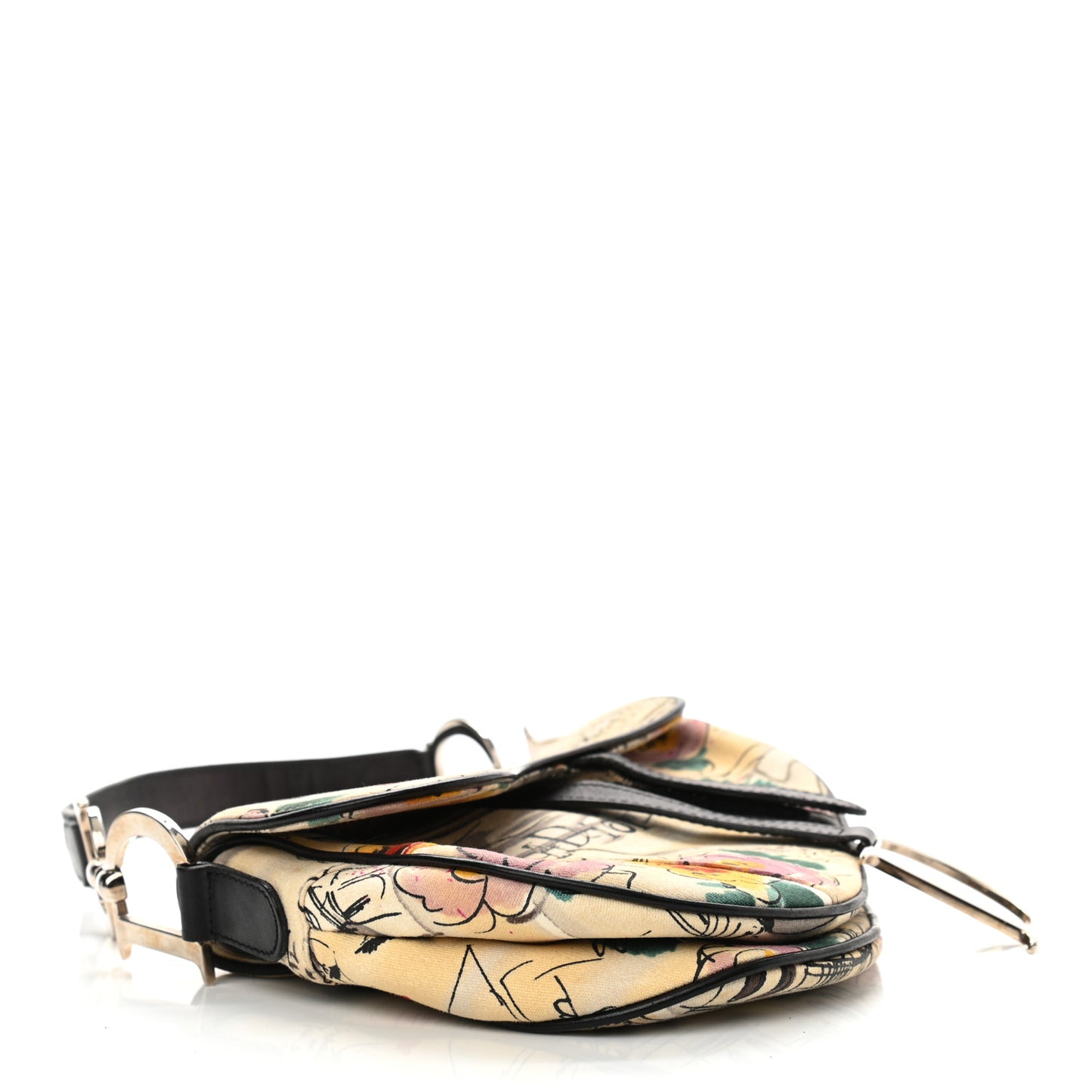 Canvas Paris 50s Saddle Bag Multicolor