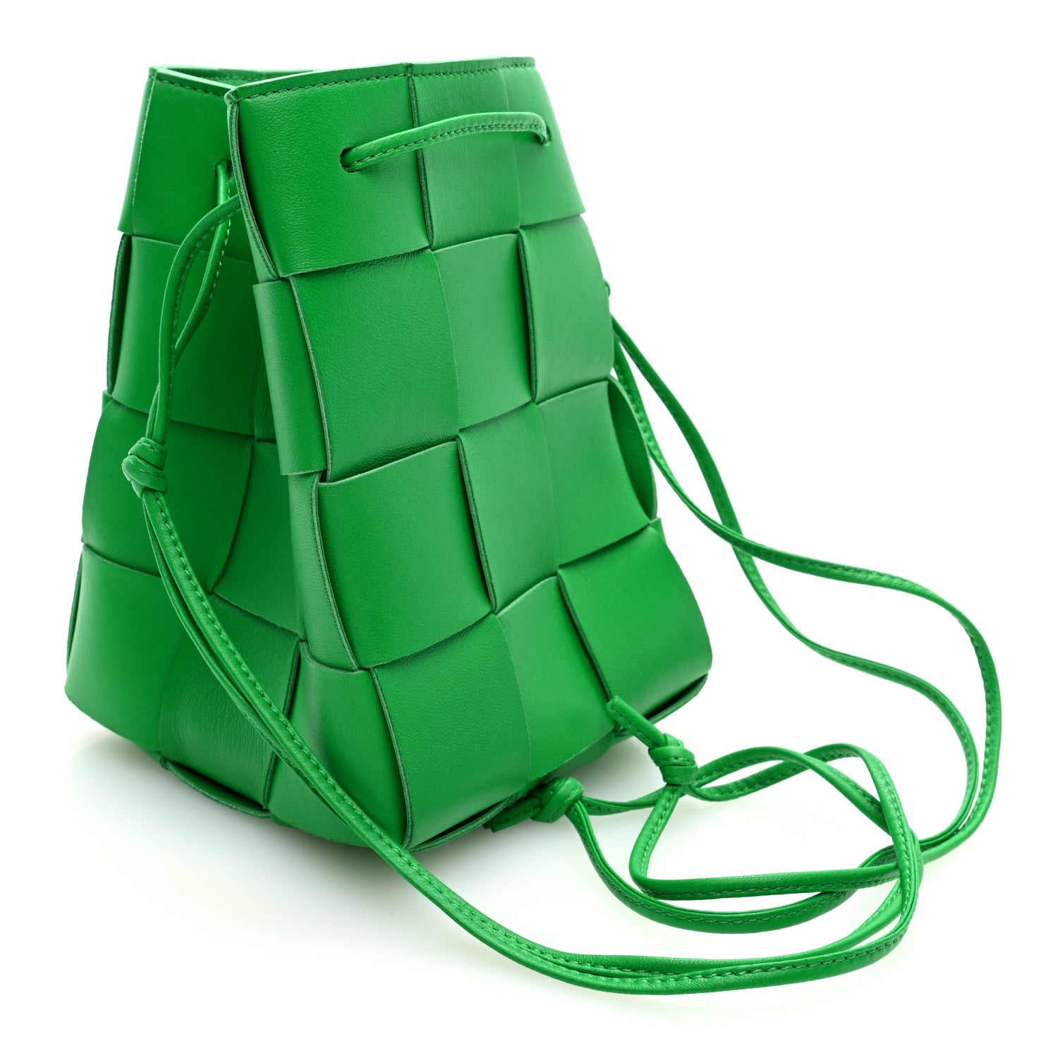 Bottega Veneta Nappa Maxi Intrecciato Small Cassette Bucket Bag Parakeet 3 of 9