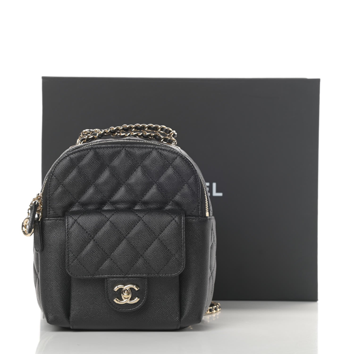 Chanel Caviar Quilted Small CC Day Backpack Black 11 of 11