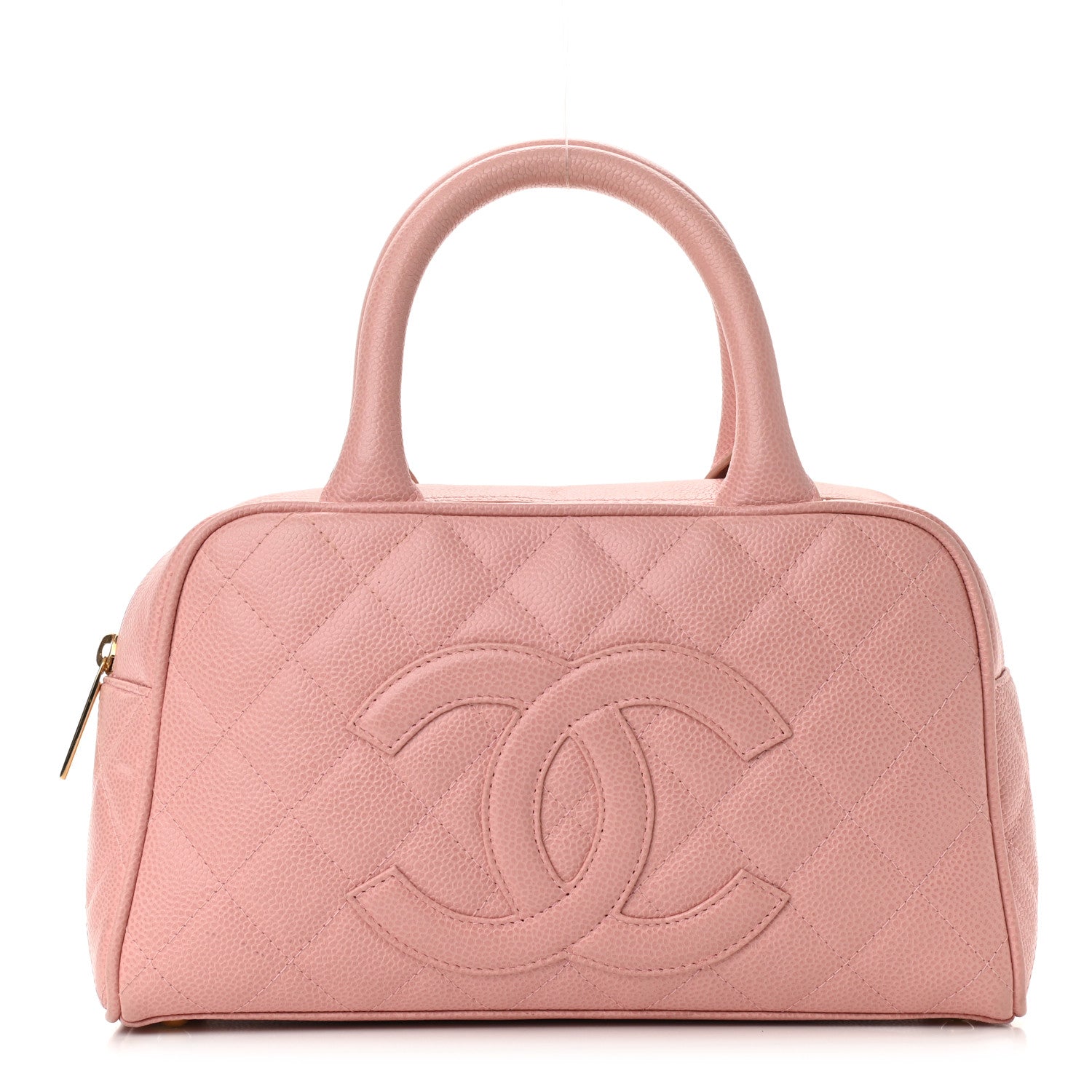 Chanel Caviar Quilted Small Bowler Pink 1 of 12