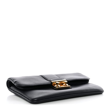 Louis Vuitton Calfskin Slim Clutch MM Sofia Coppola Cobalt 4 of 9