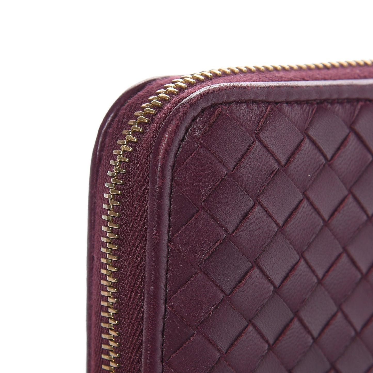 Nappa Intrecciato Zip Around Wallet Opera