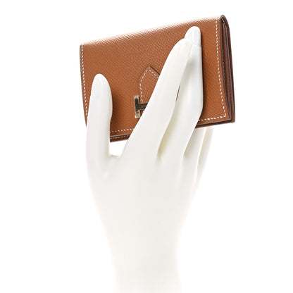 Hermes Epsom Bearn Card Holder Wallet Gold 2 of 11