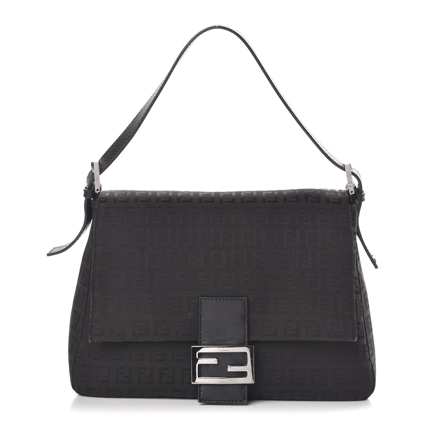 Fendi Zucchino Mama Baguette Black 1 of 15
