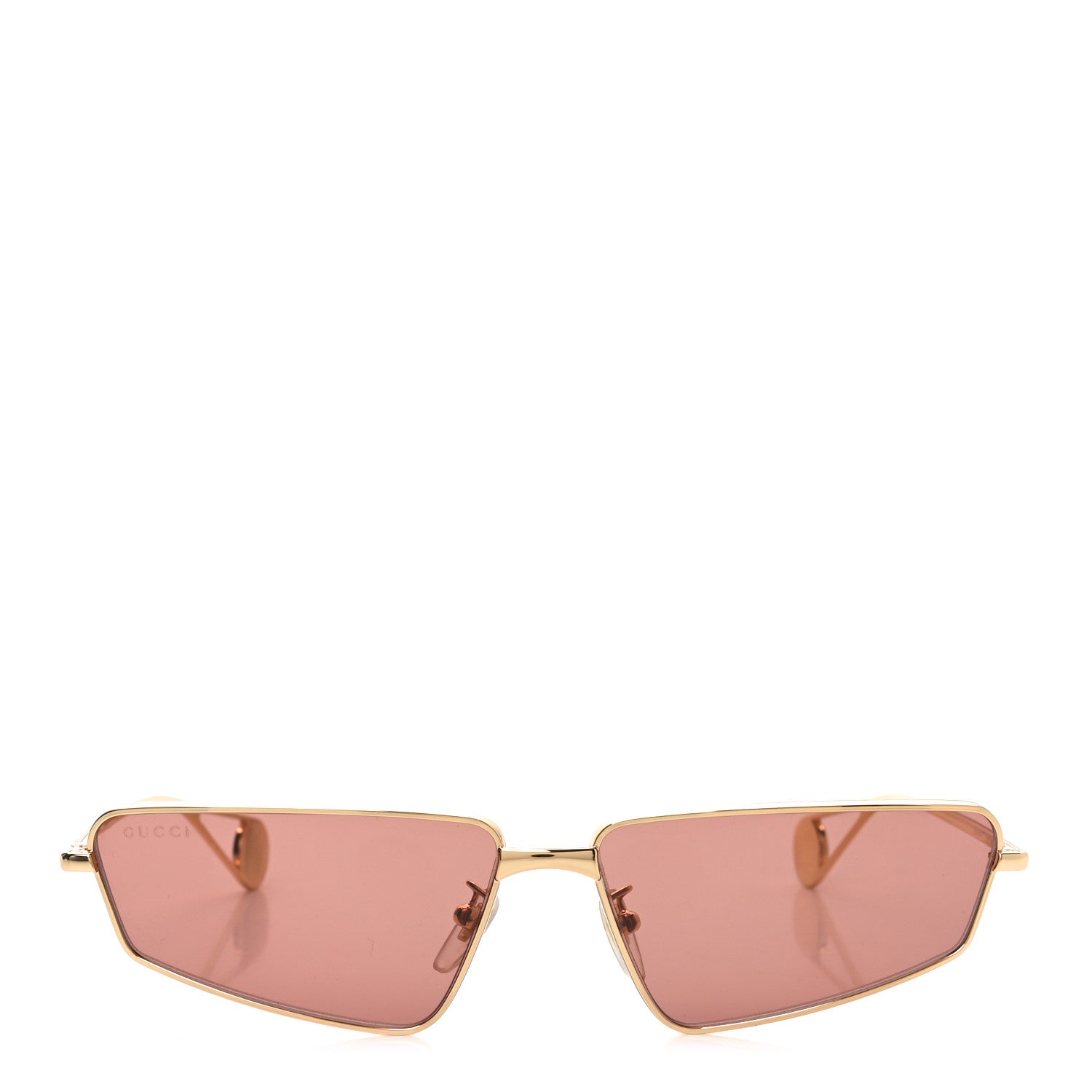 Gucci Metal Cat Eye Sunglasses GG0537S Gold Red 2 of 7