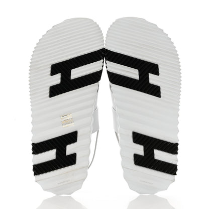 Hermes Calfskin Goatskin Mens Electric Sandals 42 White 5 of 11