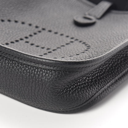 Hermes Taurillon Clemence Evelyne TPM Black 10 of 10