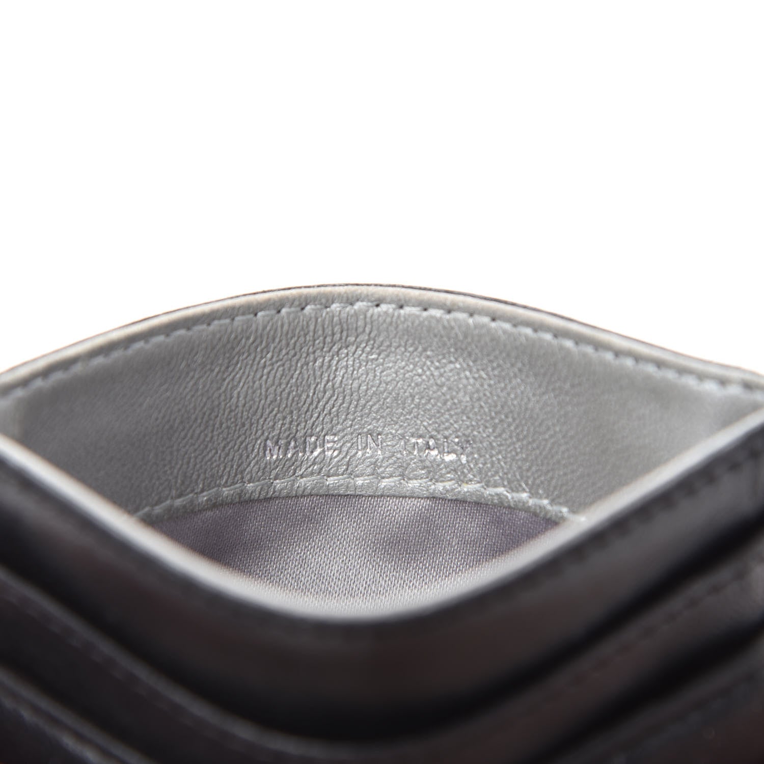 Chanel Lambskin Camellia Embossed Card Holder Black 9 of 10