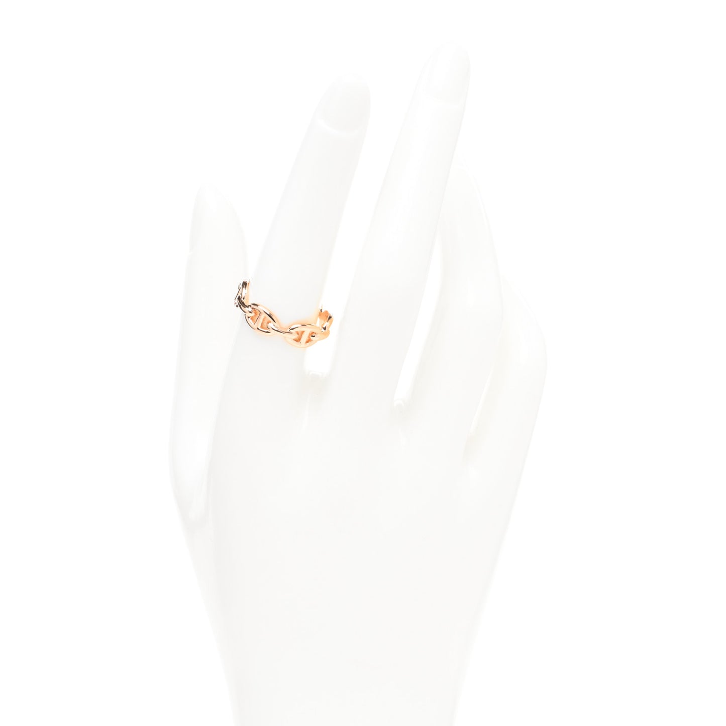 18K Rose Gold PM Chaine d'Ancre Enchainee Ring 57 8