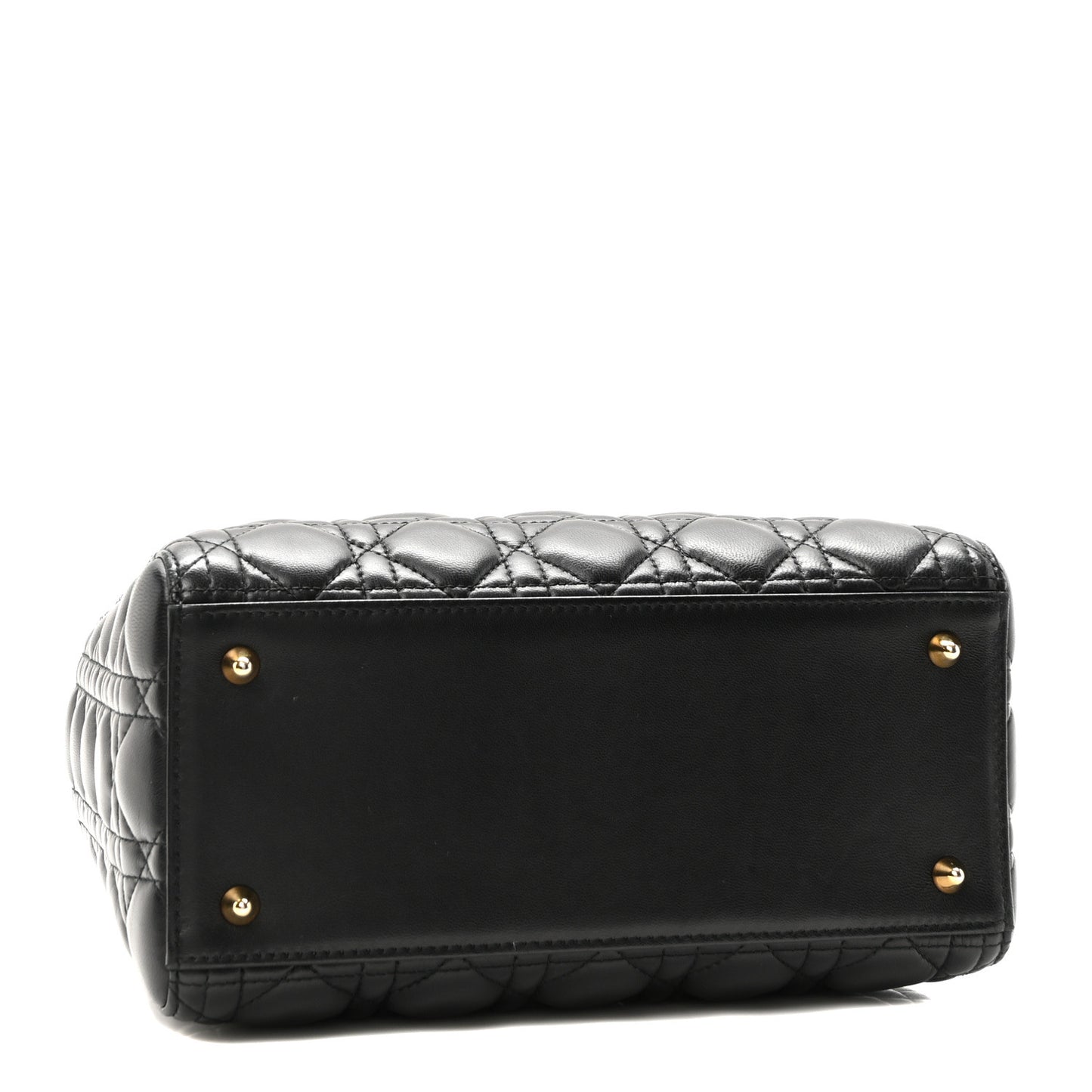 Lambskin Cannage Medium Lady Dior Black