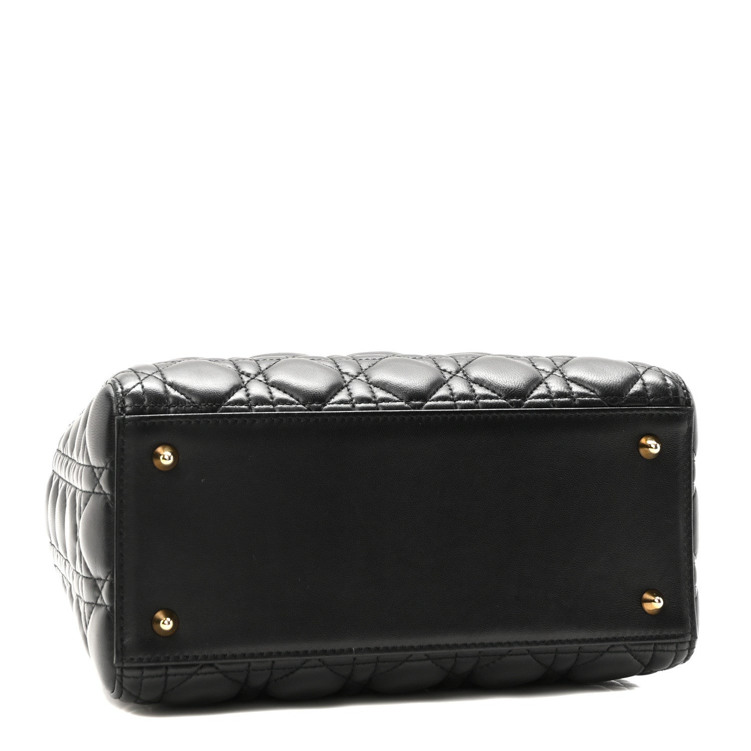 Christian Dior Lambskin Cannage Medium Lady Dior Black 4 of 10