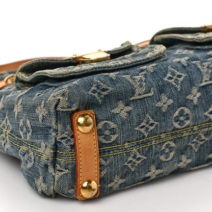Louis Vuitton Monogram Denim Baggy PM Blue 7 of 8