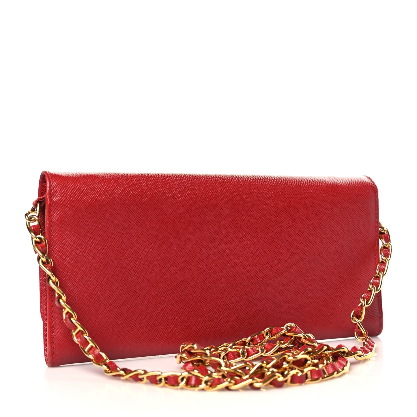 Saffiano Wallet on Chain Fuoco