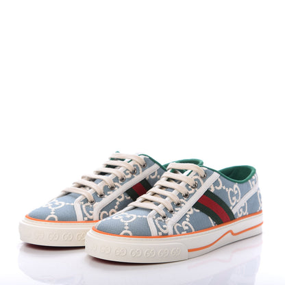 Gucci Cotton GG Monogram Web Womens 1977 Tennis Sneakers 40 Philod Ivory Mystic White 3 of 7