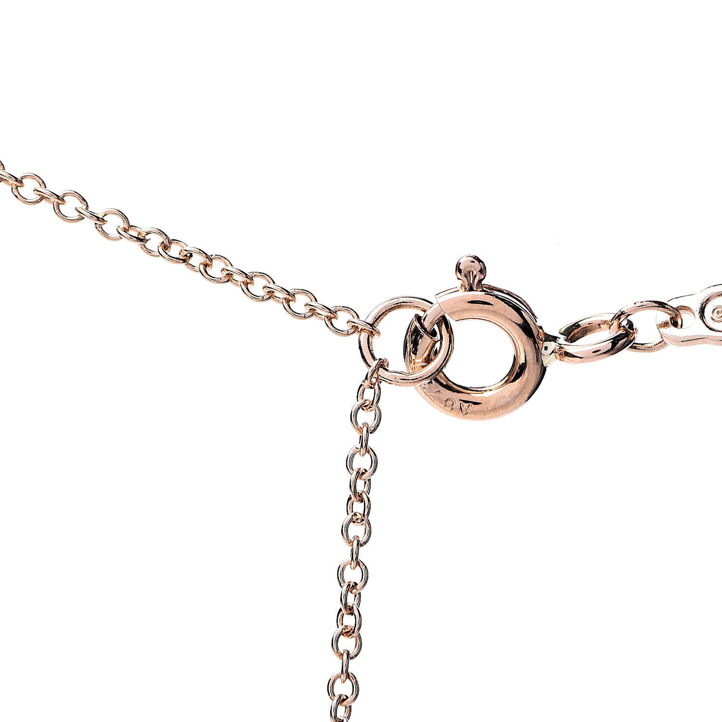 18K Rose Gold T Smile Pendant Necklace