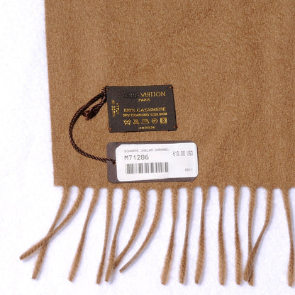 Louis Vuitton Cashmere Jhelam Stole Caramel 4 of 4