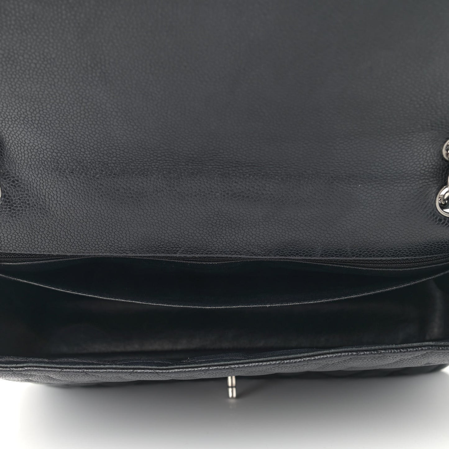 Caviar Quilted Maxi Single Flap Black