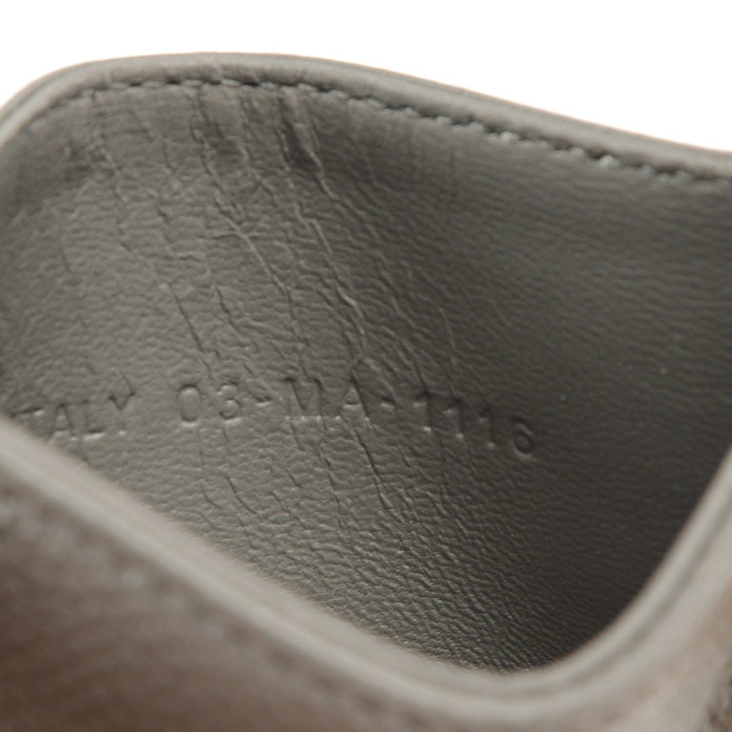 Christian Dior Grained Calfskin Cannage Diorama Card Holder Grey 5 of 7