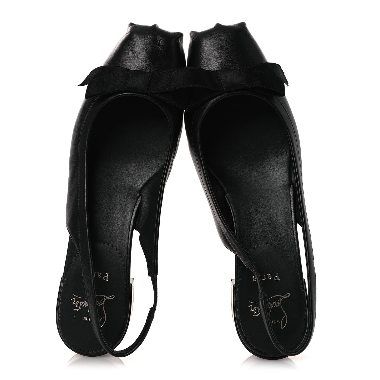 Nappa Mamaflirt 30mm Bow Sling Ballerinas 39 Black