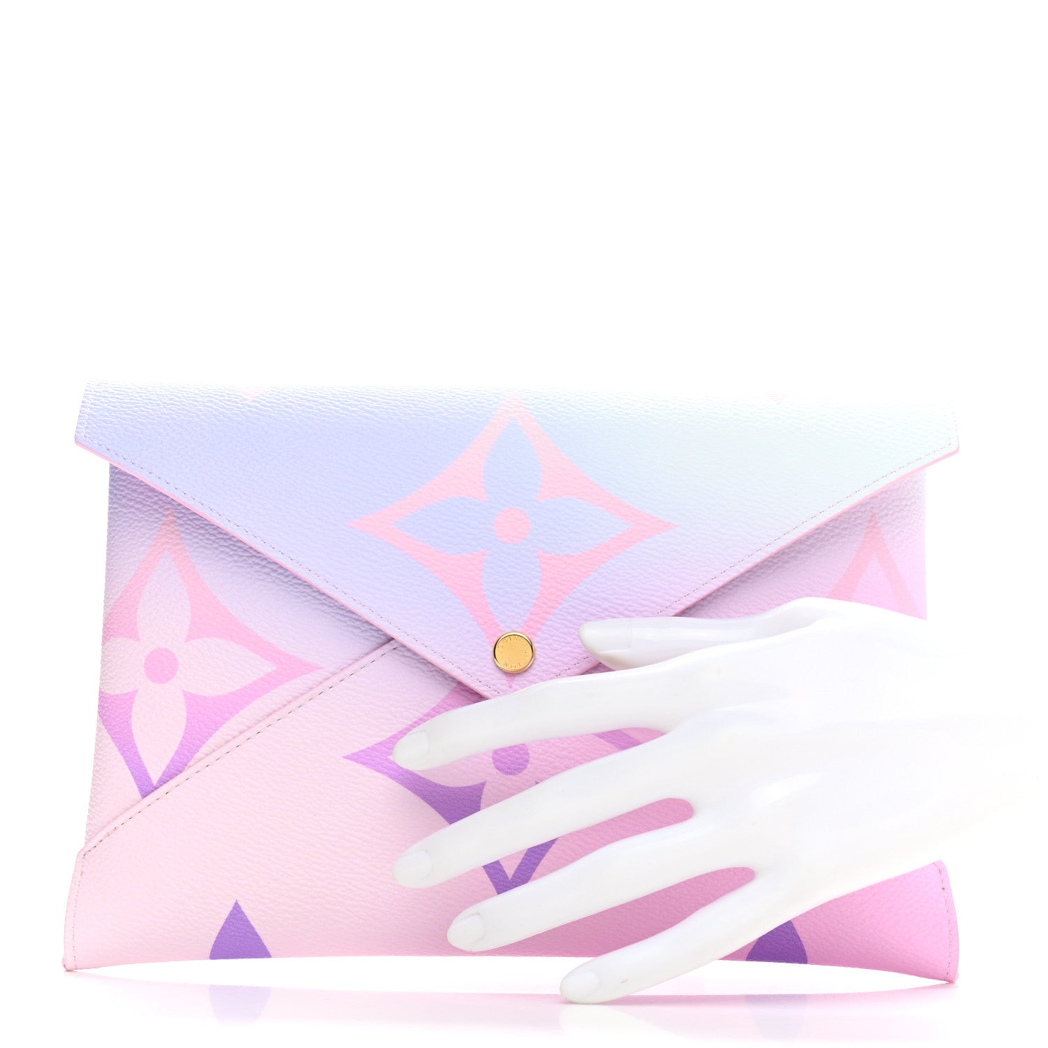Louis Vuitton Monogram Giant Spring in the City Kirigami Pochette Set Sunrise Pastel Midnight Fuchsia Sunset Kaki 3 of 11