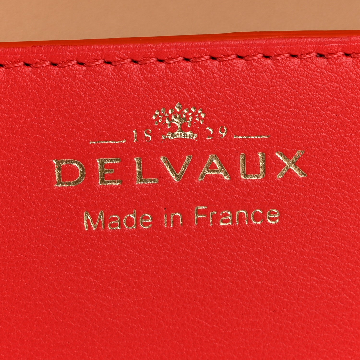 Delvaux Taurillon Crispe Presse A5 Pouch Red 6 of 12