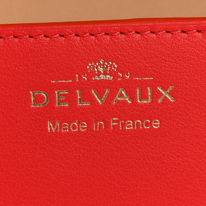 Delvaux Taurillon Crispe Presse A5 Pouch Red 6 of 12
