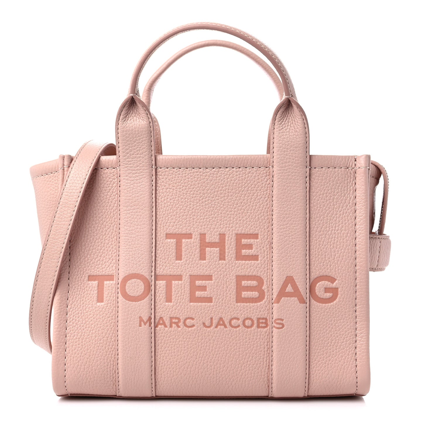 Grained Calfskin Small The Tote Bag Rose Dust