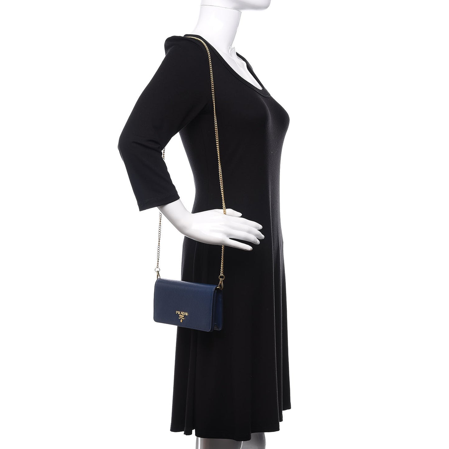 Vitello Move Mini Crossbody Bag Bleuette