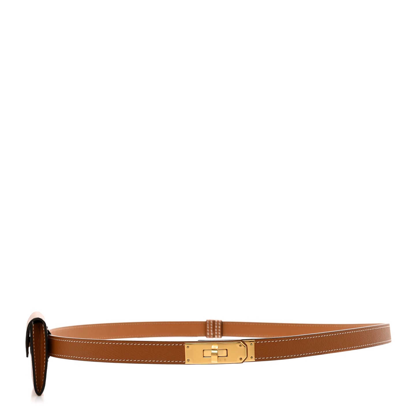 Epsom Kelly Pocket Belt Gold