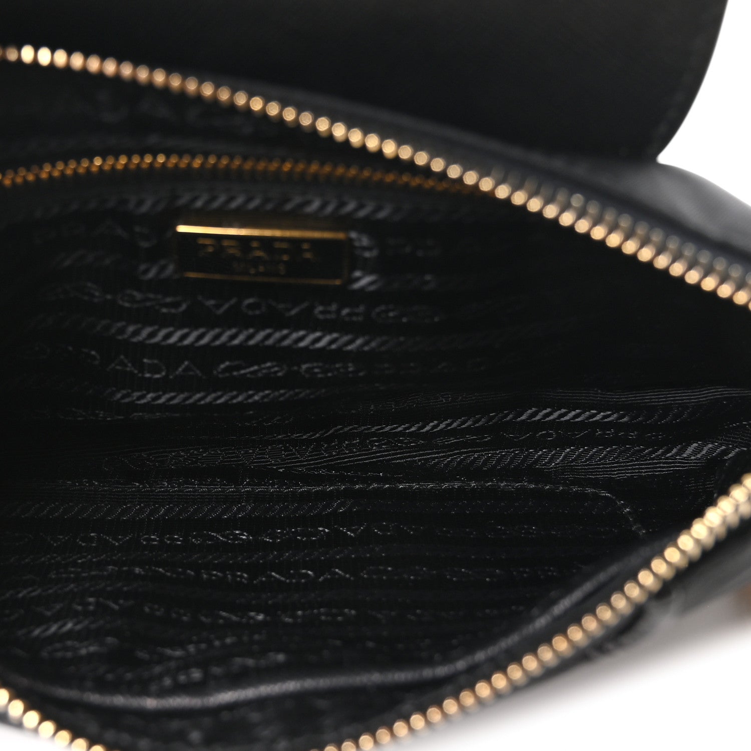Prada Tessuto Nylon Saffiano Crossbody Bag Black 5 of 11