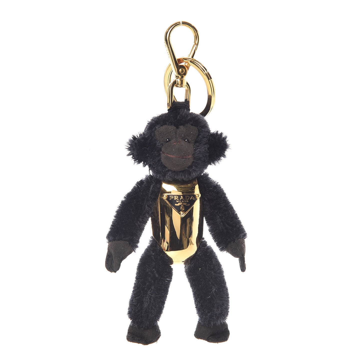Mohair Year of the Monkey Keychain Charm Black